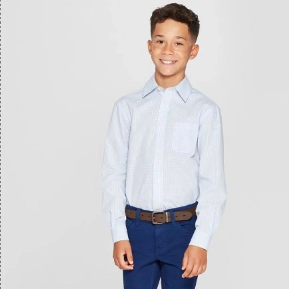 Boys' Long Sleeve Button-Down Shirt - Cat & Jack